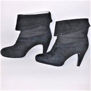 FRANCO SARTO Suede Fold-Over Boots